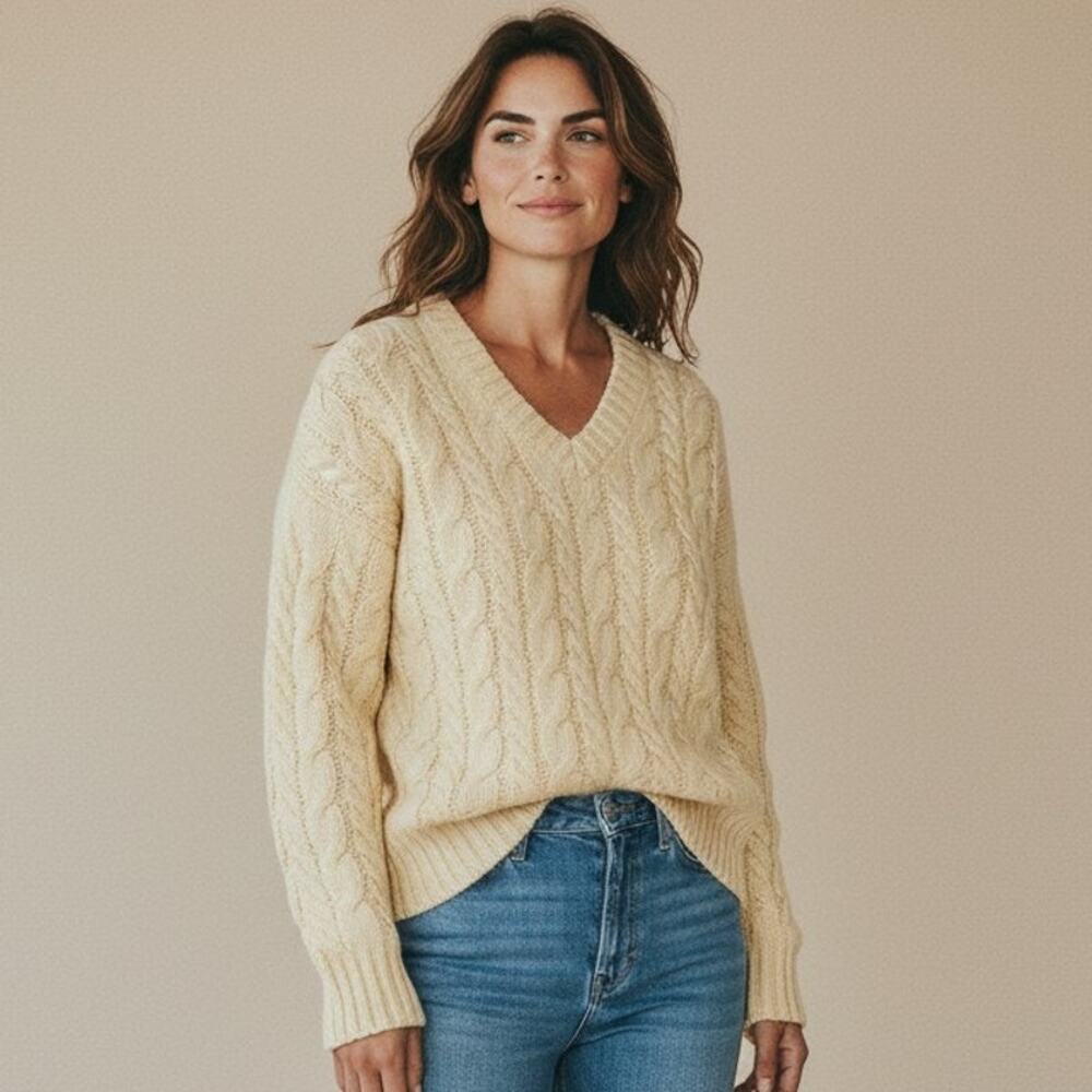 M Sweater Pullover vintage 50's fisherman wool knitwear Paine of Godalming